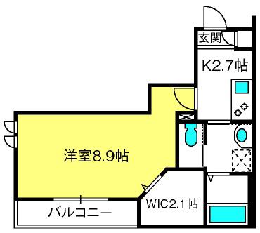 SUNRISE TOKIWA(1K/3階)の間取り写真