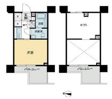 スタジオスクエア住吉(1K/3階)の間取り写真