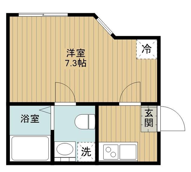 YSQUARE(1K/2階)の間取り写真