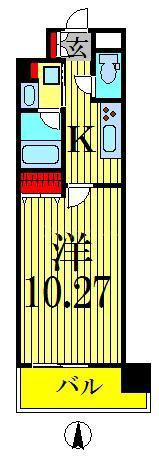 KUNLABORO(1K/2階)の間取り写真
