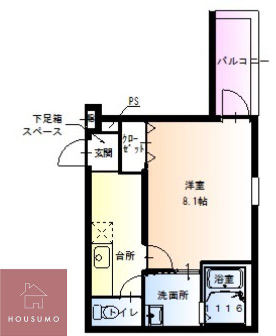 フジパレス東淡路(1K/2階)の間取り写真