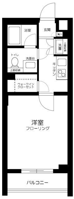 ルーブル中馬込弐番館(1K/4階)の間取り写真