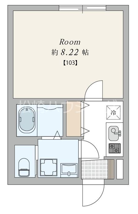 新井4丁目マンション(1K/1階)の間取り写真