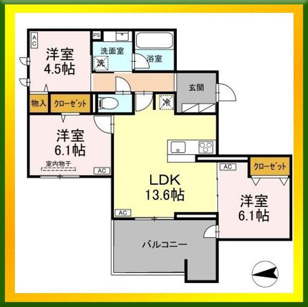 西武新宿線 西武柳沢駅 徒歩2分 3階建 築1年