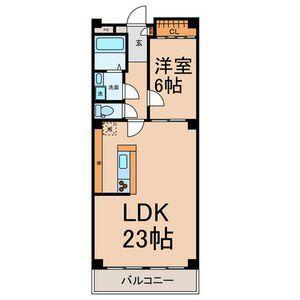 アヴォワール丸の内(1LDK/5階)の間取り写真