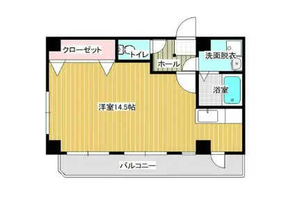 清武アーバンビル(ワンルーム/4階)の間取り写真