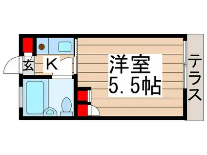 コーポヤマト(1K/1階)の間取り写真