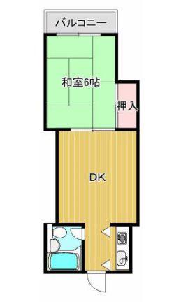 サンロイヤル王子(1DK/4階)の間取り写真