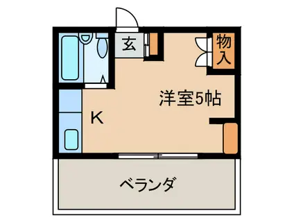 第3エコーマンション(1K/5階)の間取り写真
