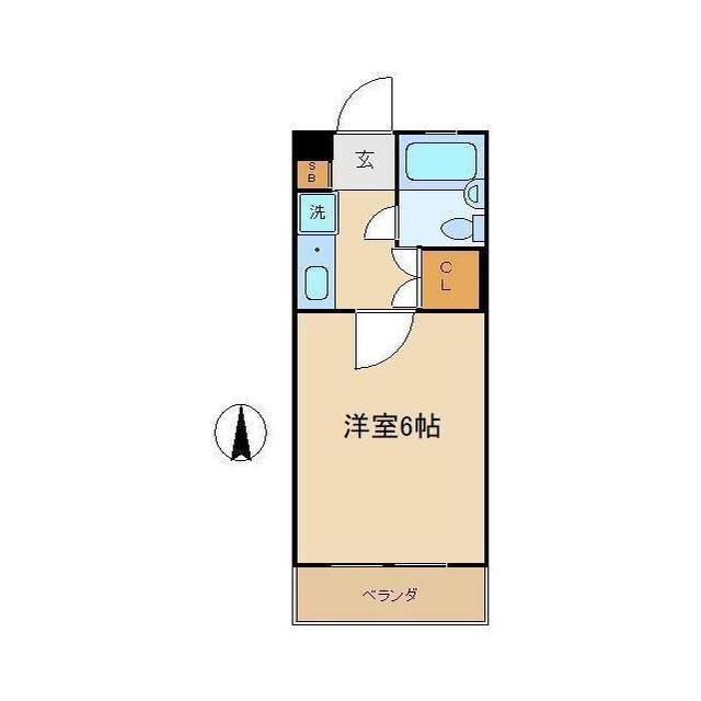 阿佐ヶ谷ハイツ(1K/1階)の間取り写真