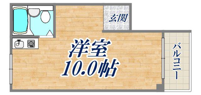 ネイティヴ西宮北口(ワンルーム/3階)の間取り写真