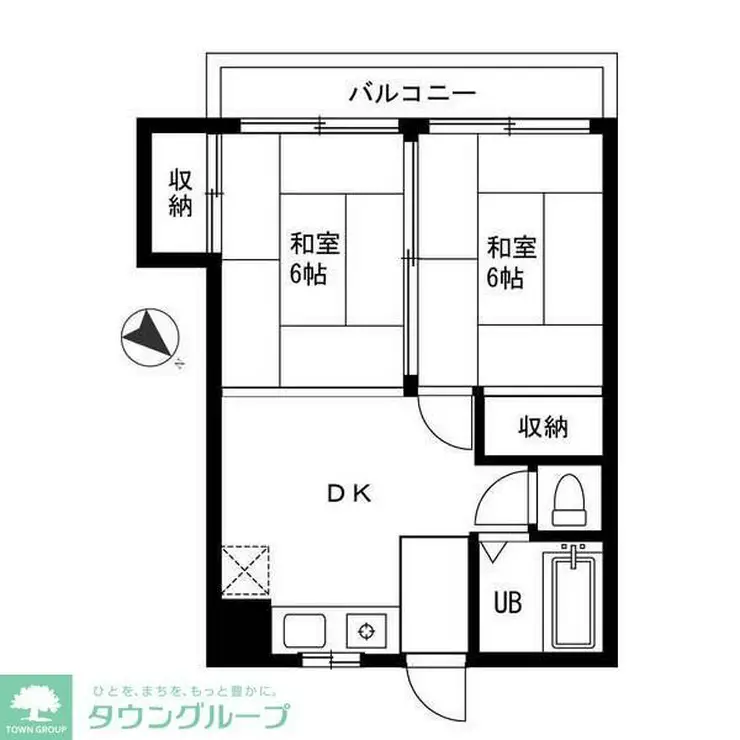 第2浜中マンション 3階階 間取り