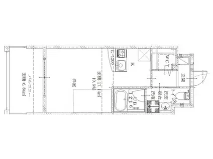 DER GLANZ.Y2 東雲(ワンルーム/8階)の間取り写真