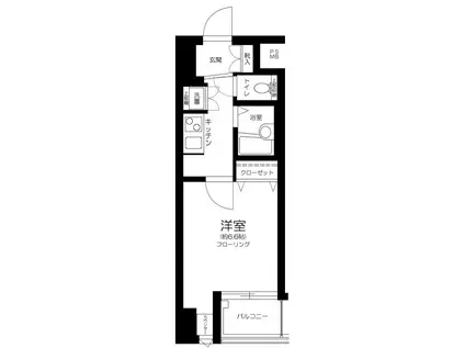 ドルチェ日本橋キャナルシティー(1K/5階)の間取り写真