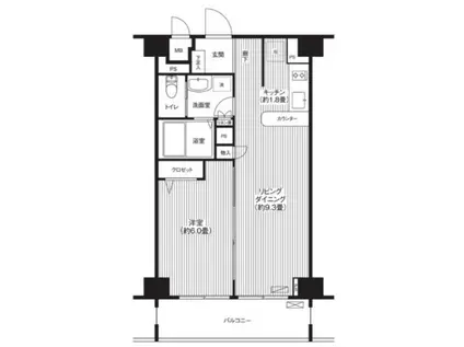 フォルマーレ新中野(1LDK/8階)の間取り写真