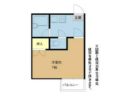 佃コーポ2(1K/2階)の間取り写真