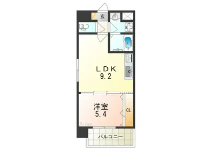 グランメゾンピア(1LDK/8階)の間取り写真