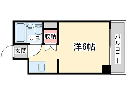 コレクション中崎Ⅱ(ワンルーム/2階)の間取り写真