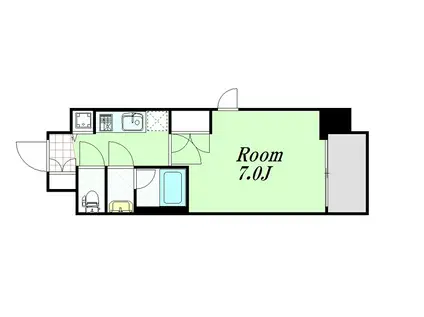 クレビオス梅田北(1K/3階)の間取り写真