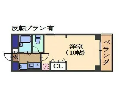 トゥア・ベルティ(1K/3階)の間取り写真