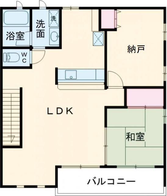 アンシャンテシェソワ(1SLDK/2階)の間取り写真