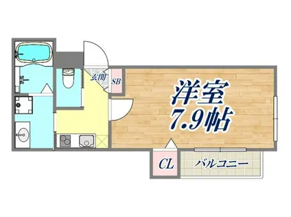 I PONTOS SEAM(1K/1階)の間取り写真