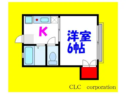 テラスENJU(1K/2階)の間取り写真