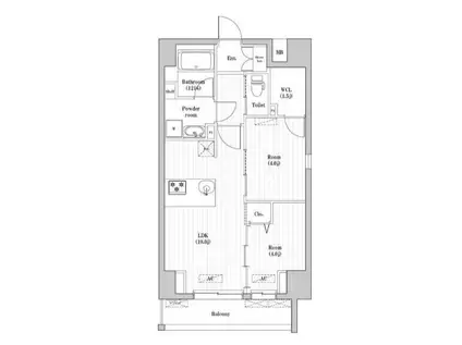 アーバンパーク押上(2LDK/3階)の間取り写真