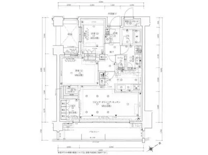 イニシア高輪プレシアスコート(2SLDK/3階)の間取り写真