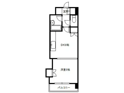 クラシックハイム(1DK/5階)の間取り写真