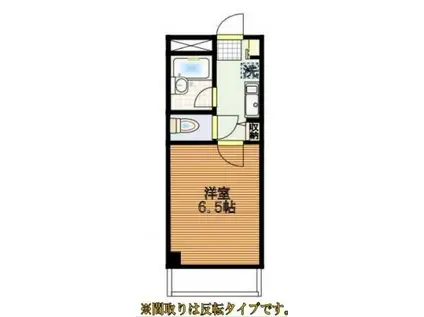 ヴェルテラスすずき(ワンルーム/2階)の間取り写真