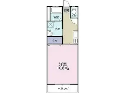 フォレスト半田(1K/3階)の間取り写真