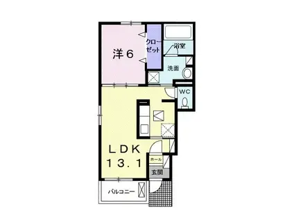ST・PAL.KI(1LDK/1階)の間取り写真