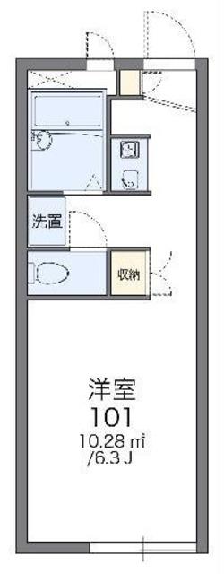レオパレス東(1K/2階)の間取り写真