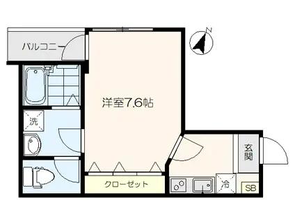 ウィンコーポ野方駅前(1K/4階)の間取り写真
