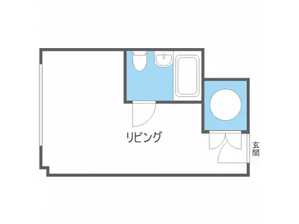 オリエンタルエミネンス(ワンルーム/7階)の間取り写真