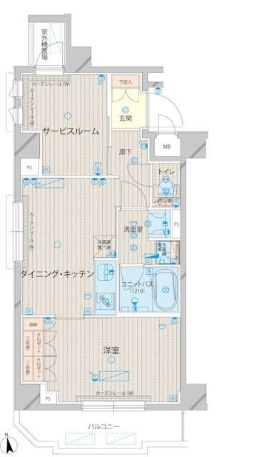 ルーブル上板橋(1SDK/3階)の間取り写真