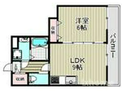 セイントプレイス(1LDK/5階)の間取り写真