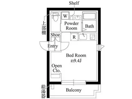CASA PIAZZA品川イースト(ワンルーム/5階)の間取り写真