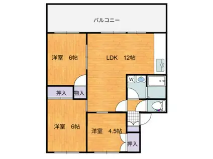 セジュール高田(3LDK/2階)の間取り写真