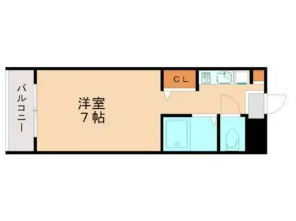 ロマネスクフィオレ香椎(ワンルーム/2階)の間取り写真