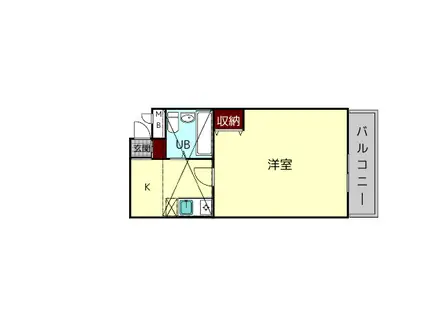 シティパレスやすらぎの道P-6(1K/4階)の間取り写真