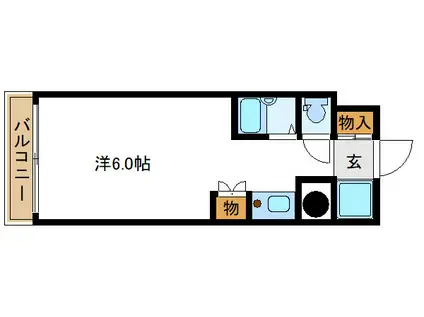 スカイクレスト(ワンルーム/7階)の間取り写真