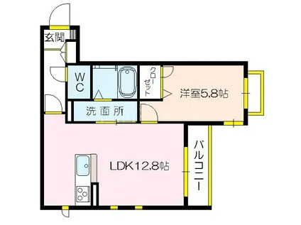 シャーメゾン プルミエ(1LDK/3階)の間取り写真