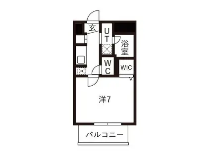 DELLCS SHINAGAWA(1K/5階)の間取り写真