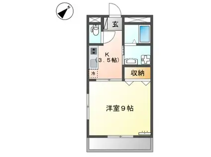 T.M.S(1K/1階)の間取り写真