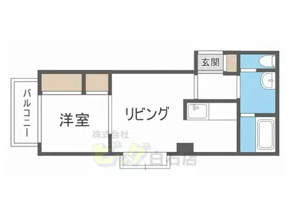 アクセス東札幌(1LDK/5階)の間取り写真