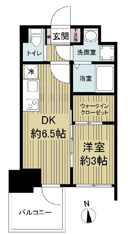 セレニテ堺筋本町リアン(1DK/9階)の間取り写真