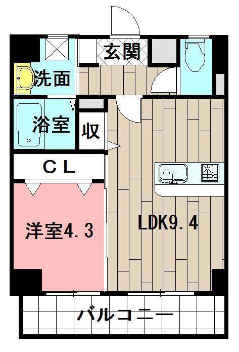 SOL DIAS (1LDK/2階)の間取り写真