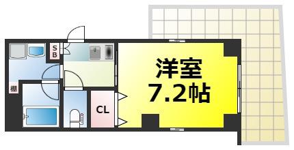 フジガーデン(1K/2階)の間取り写真
